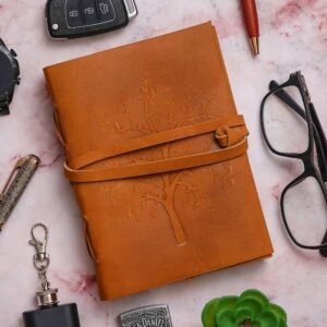 Vintage Handmade Genuine Leather Diary Journal | Premium Antique String Closure | 200 Handmade Unruled Pages DIARY-21