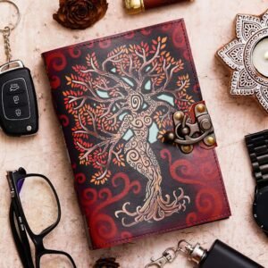 Vintage Handmade Genuine Leather Diary Journal | Premium Antique String Closure | 200 Handmade Unruled Pages DIARY-48